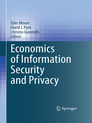 cover image of Economics of Information Security and Privacy